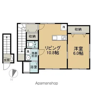 コーポドリーム【202号室】の間取り