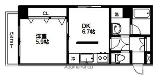 グレースJUN【4階】の間取り
