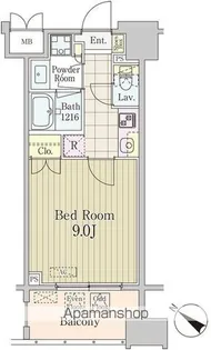 グランパレス東京八重洲アベニュー【5階】の間取り