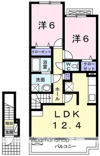 ボヌール・アヴニール Ⅰ【2階】の間取り