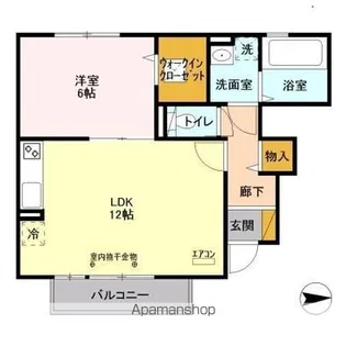 スマートハイツ A【1階】の間取り