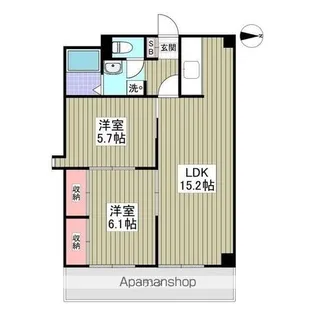 ハウズマンション【4階】の間取り