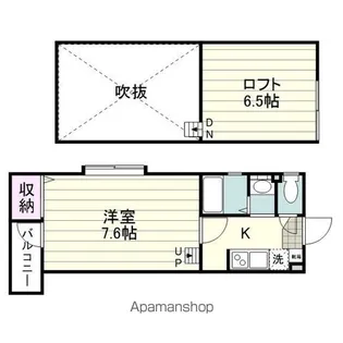 リアライズ・プレイス【505号室】の間取り
