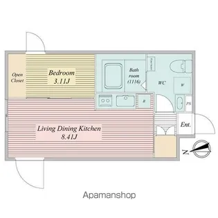 LIVEFLAT馬込【4階】の間取り
