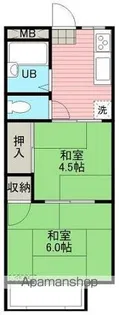 ハイツアルファ【105号室】の間取り
