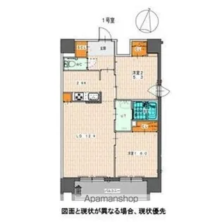 PARTIRE 桑園(パルティーレ桑園)【9階】の間取り