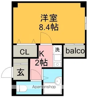 WEST COAST【306号室】の間取り