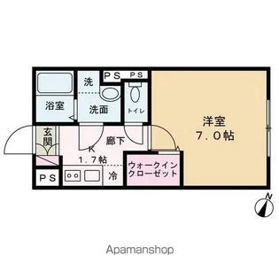 エルファーロ笹塚Ⅱ【4階】の間取り