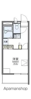 レオパレスエル2001【2階】の間取り
