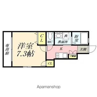パシフィコ C棟【1階】の間取り