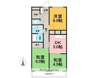スカイレジデンス【205号室】の間取り