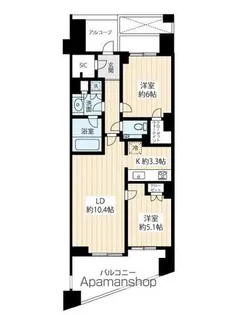 THE目黒四季レジデンス【2階】の間取り