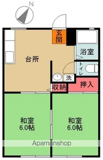 サンシティー平成【B102号室】の間取り