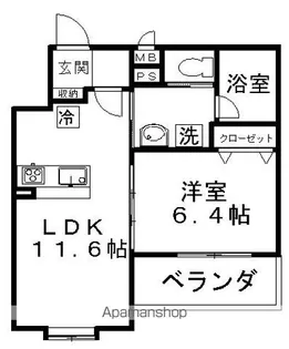 グランドソレーユ南町【303号室】の間取り
