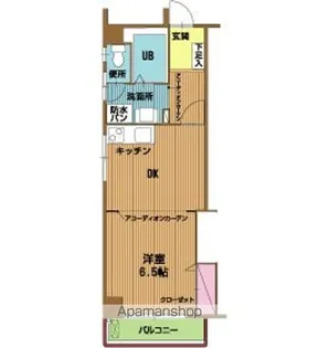 奥堂グリーンハイツ【2階】の間取り