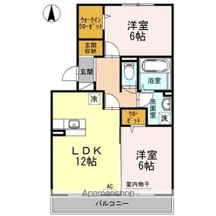 ルミエール手城 C棟【3階】の間取り