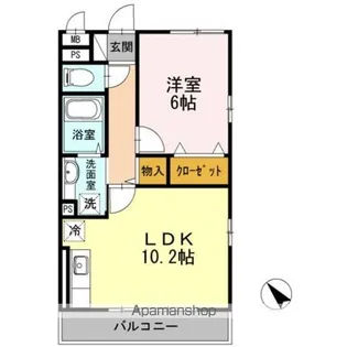 アピーズ【3階】の間取り