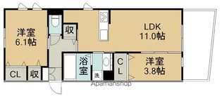 HIGHLAND【101号室号室】の間取り