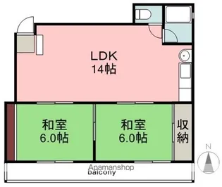 保田ビル【2階】の間取り