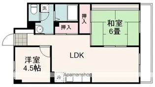 グレース鷹匠【412号室】の間取り