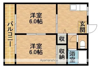 スモールバレーE【2階】の間取り