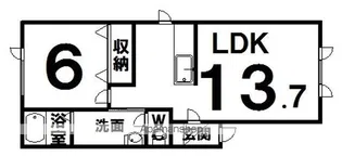 ラフィーネA【2階】の間取り