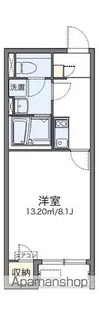レオネクストローズ【208号室】の間取り