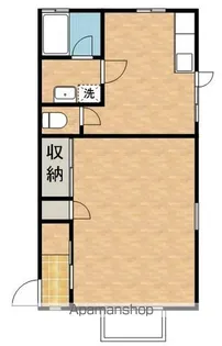 プレイス・フロントナイン【202号室】の間取り