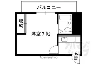 テイク5セゾン【303号室】の間取り