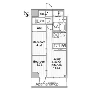 コンフォリア・リヴ巣鴨【3階】の間取り