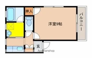 ラ・ビアン下原【101号室】の間取り