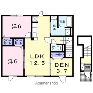 ビサイドパーク【2階】の間取り