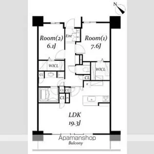 ロイヤルパークス千種【7階】の間取り
