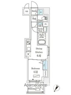 ロイジェント駒込六義園【7階】の間取り