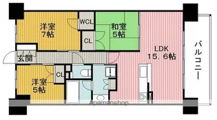 ローレルコート豊中【5階】の間取り