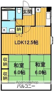 ルーエ石井【6階】の間取り
