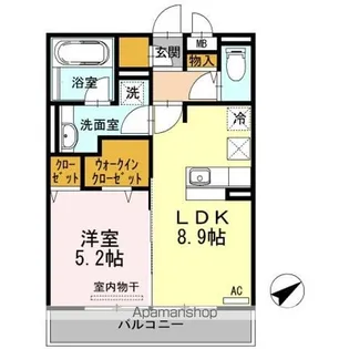 セレンディピティ堅田【1階】の間取り
