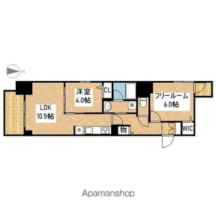 プレサンスTHE久屋大通レジェンド【806号室】の間取り