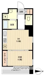 LA DOUCEUR片平【10階】の間取り