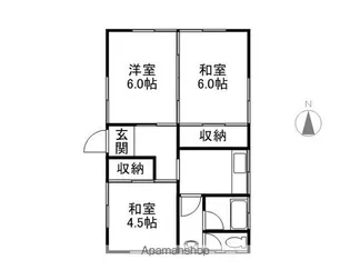 山形県鶴岡市宝町【一戸建】の間取り