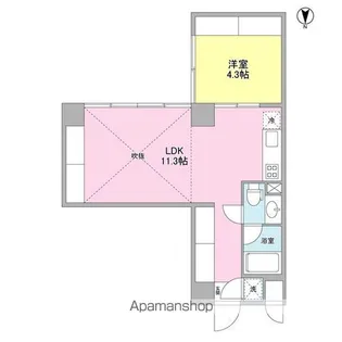 WELLTOWER【6階】の間取り