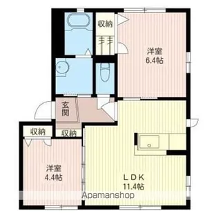 群馬県太田市藤阿久町【アパート】の間取り