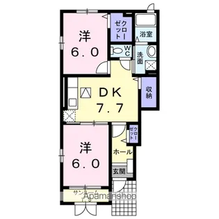 ウィンド ヒル【1階】の間取り