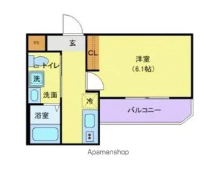 DELIGHT TOWN【305号室】の間取り