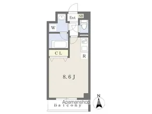 フォートレジデンス小田原弓ノ町【403号室号室】の間取り