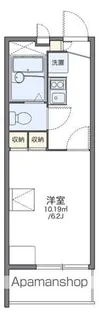レオパレスリトルフラワーB【301号室】の間取り