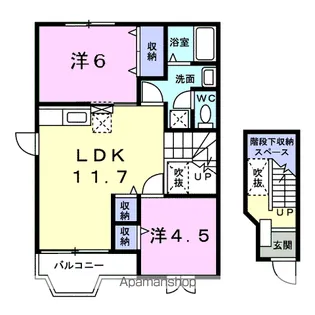 シュベリュール【2階】の間取り