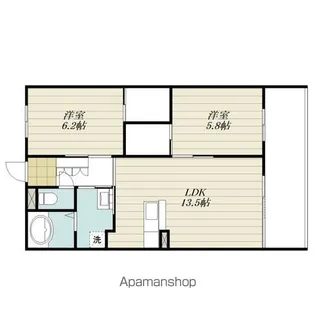 アルテマイスター谷川【5階】の間取り