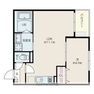 JACK TORIBAMI Ⅱ【1階】の間取り