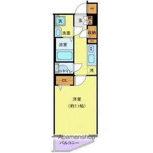 クレヴィスタ大塚【1階】の間取り